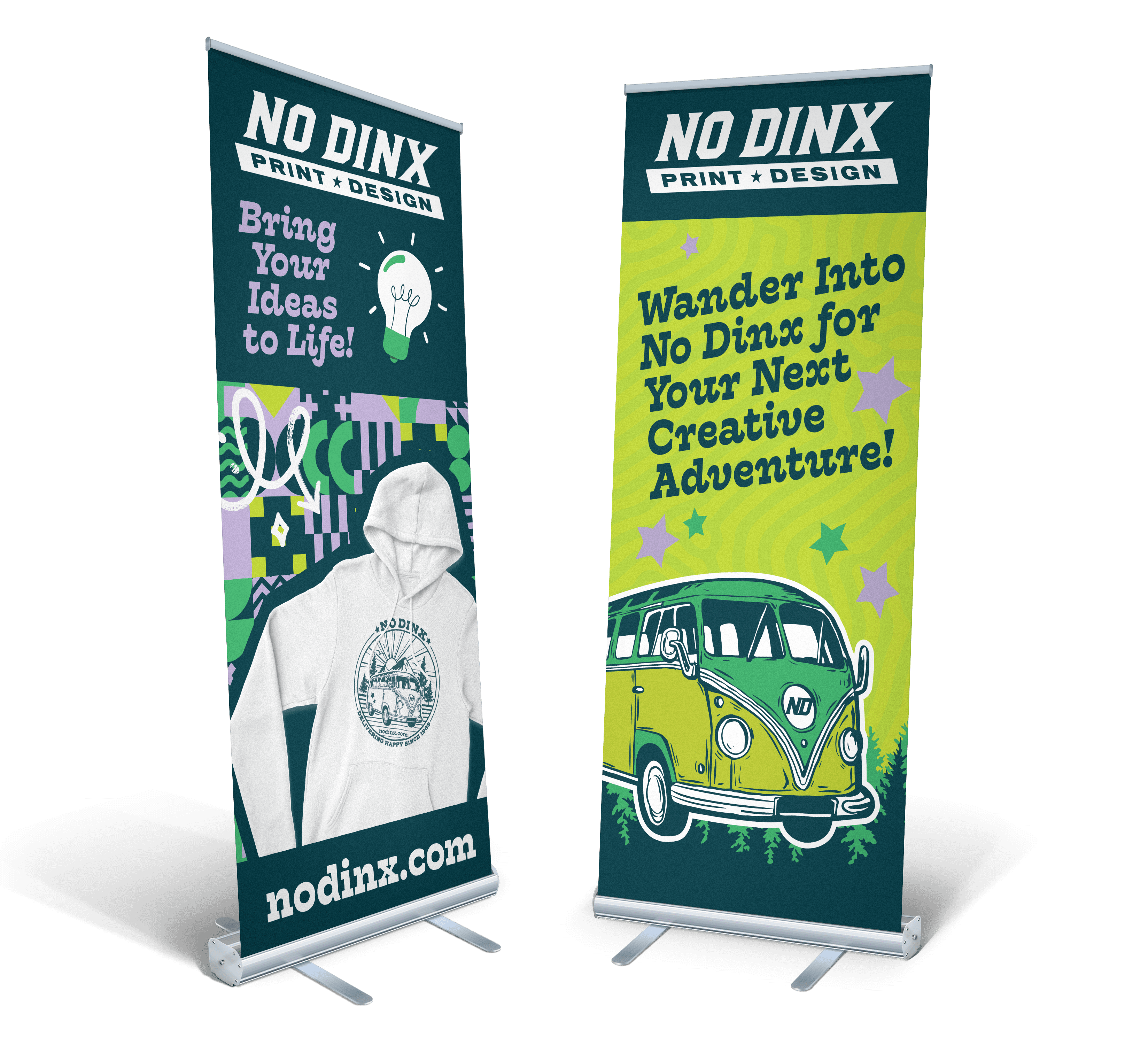 No Dinx Retractable Banners