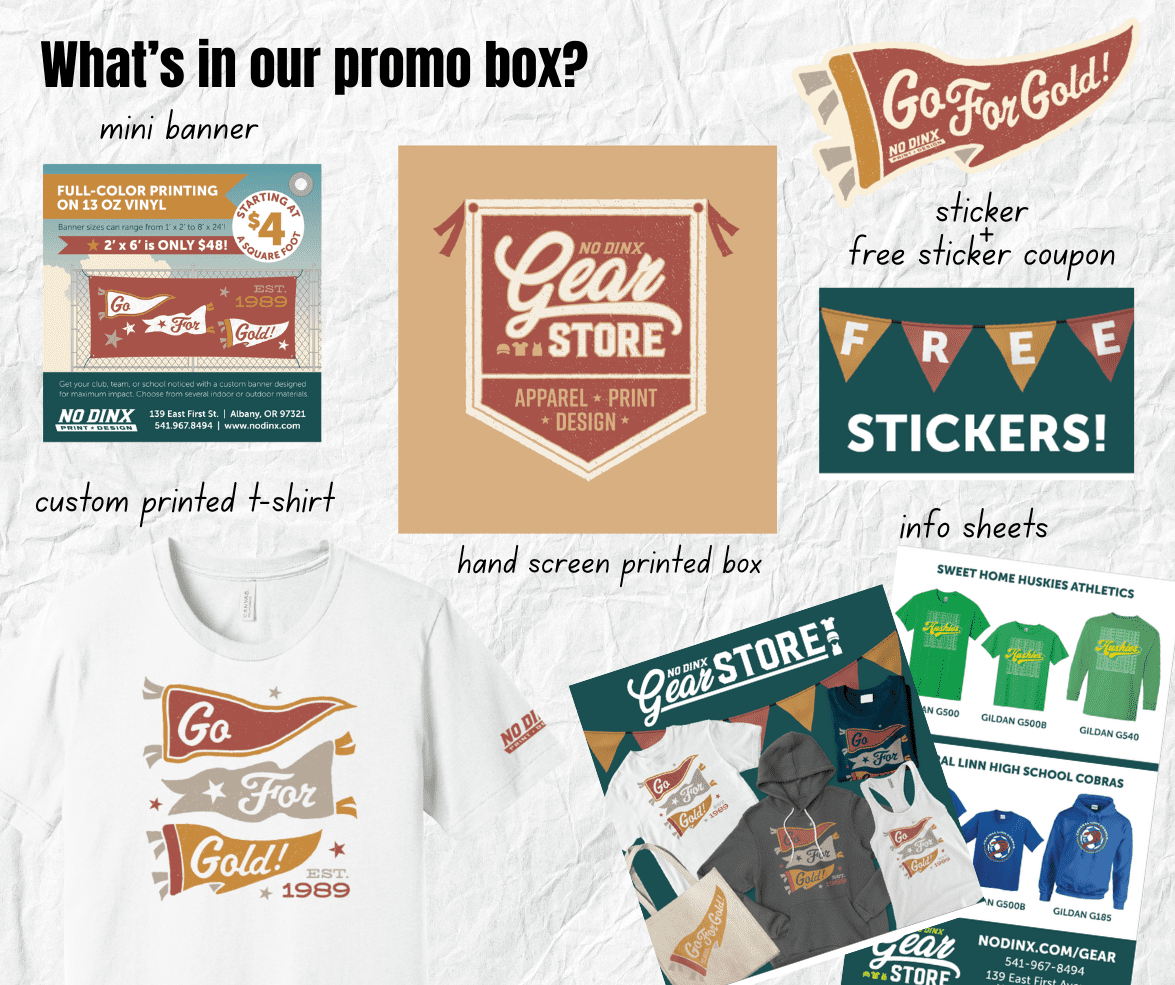 b2b marketing gear store promo box