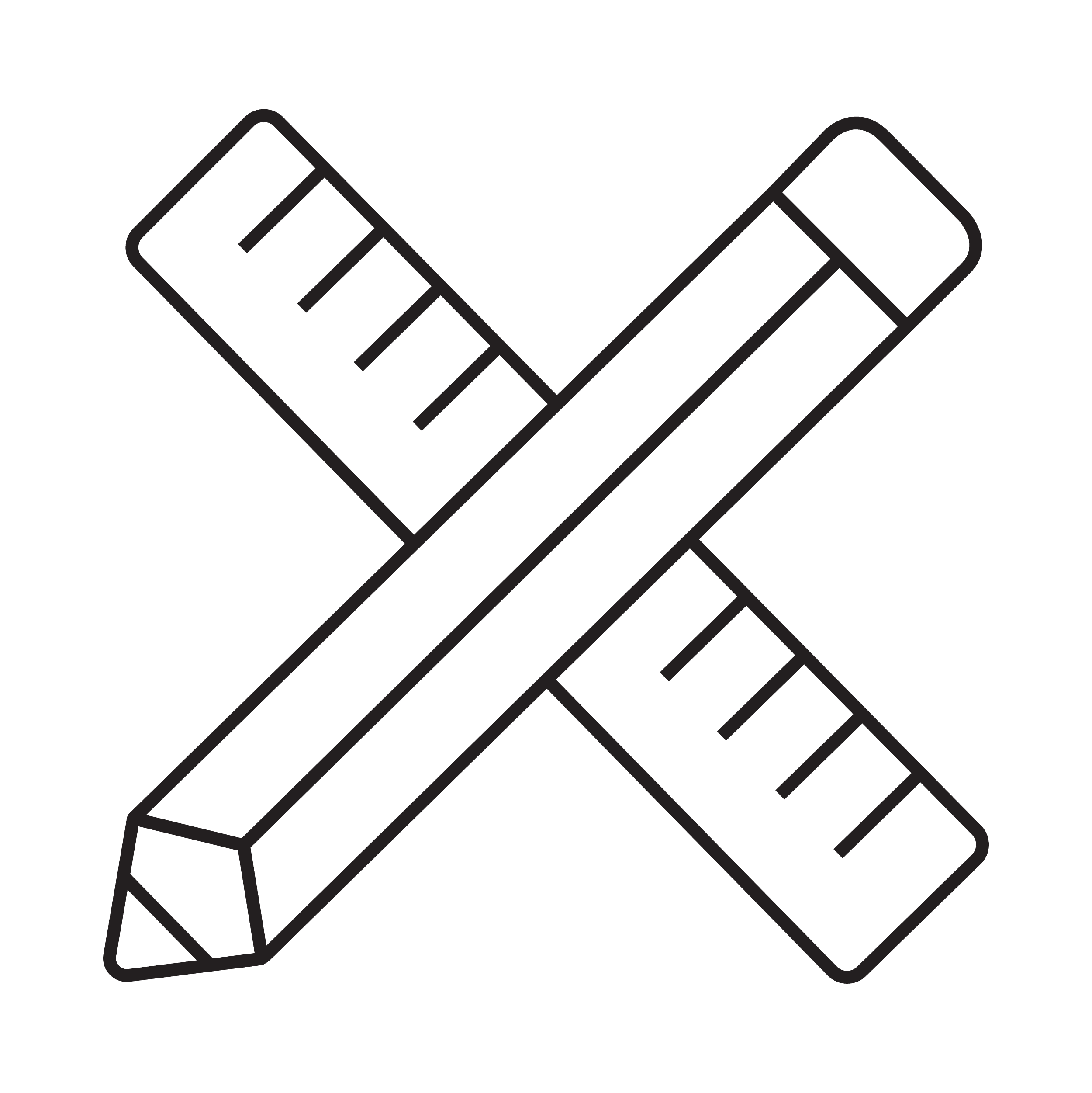 Pencil and Ruler Icon